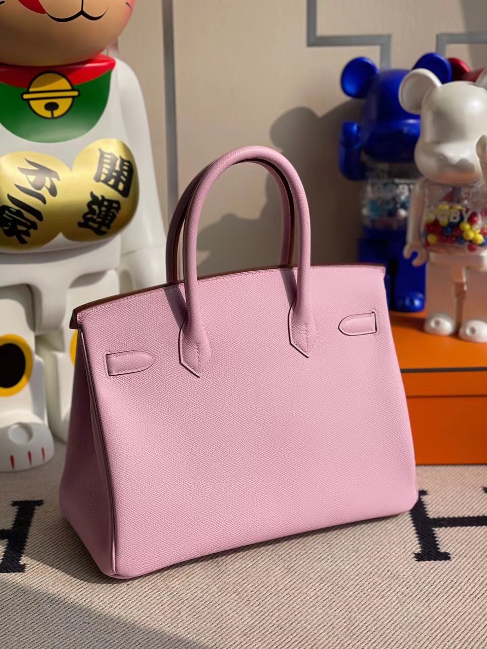 臺灣高雄市鉑金包 Hermes Birkin 30cm Epsom X9 Mauve Sylvestre 錦葵紫