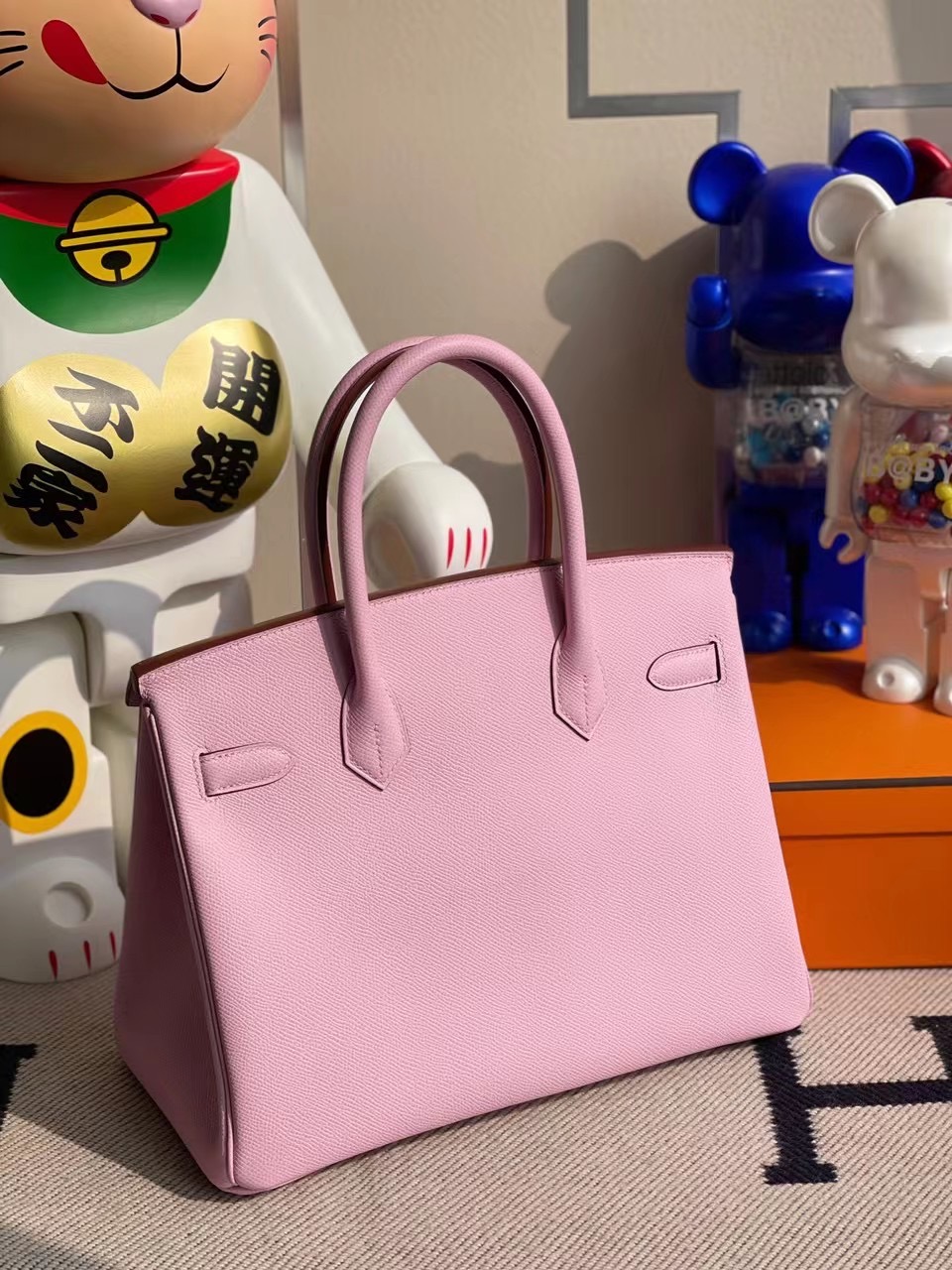 臺灣高雄市苓雅區 Hermes Birkin 30 Epsom X9 Mauve Sylvestre 錦葵紫銀扣