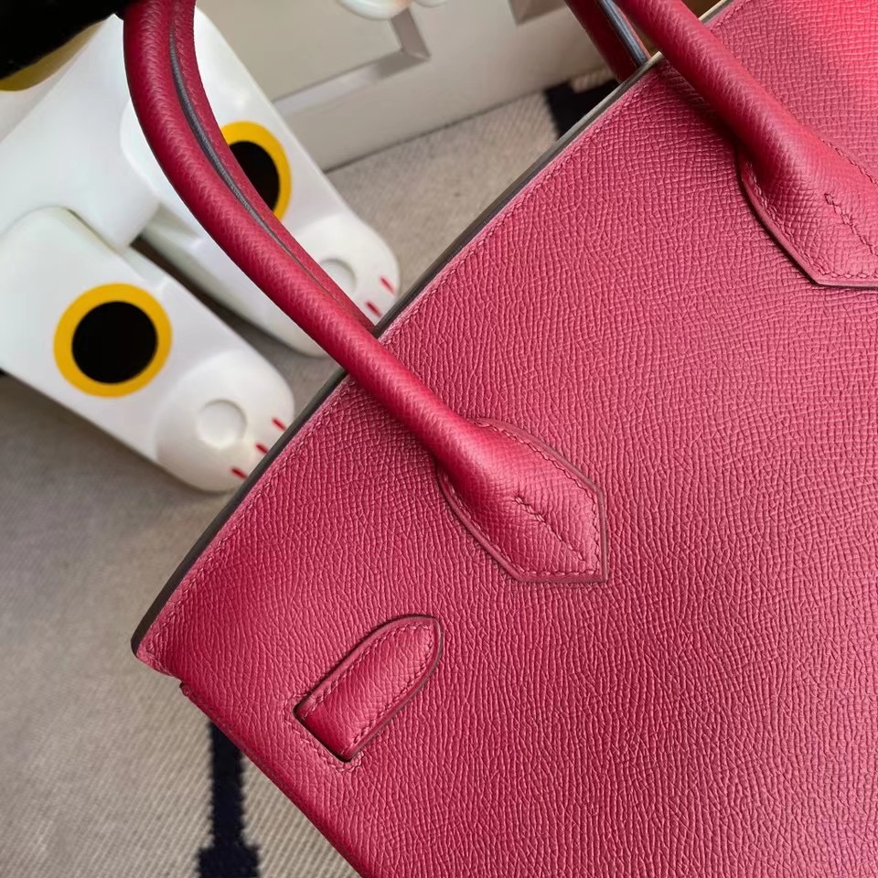 臺灣新竹市愛馬仕鉑金包 Hermes Birkin 30cm Epsom K1 Rouge Grenat 石榴紅