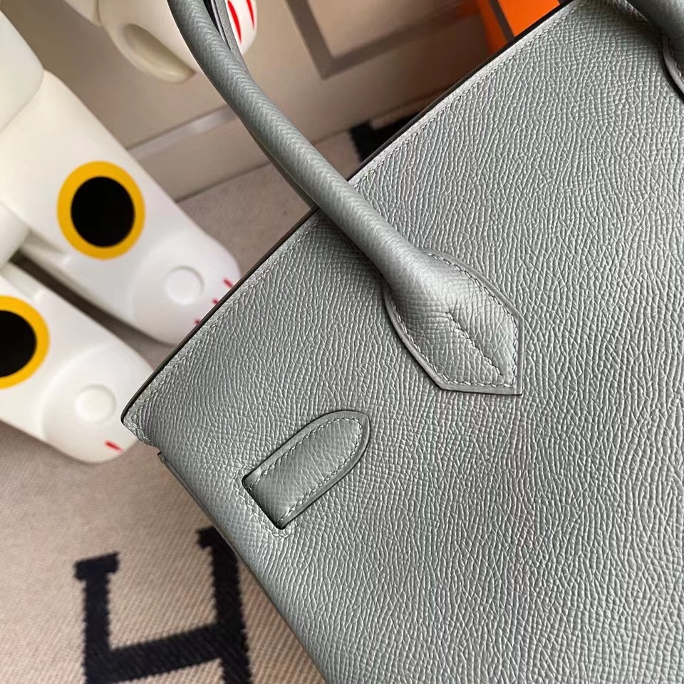 基隆市愛馬仕鉑金包 Hermes Birkin 30cm Epsom 63 Vert Amande 杏綠色