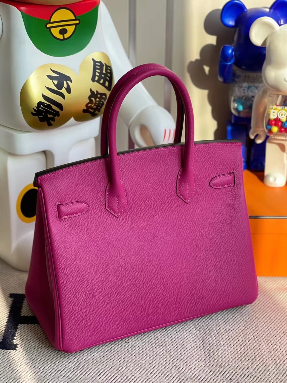 愛馬仕鉑金包2020年刻印 Y刻 Hermes Birkin 30cm Epsom L3 Rose Poupre 玫瑰紫