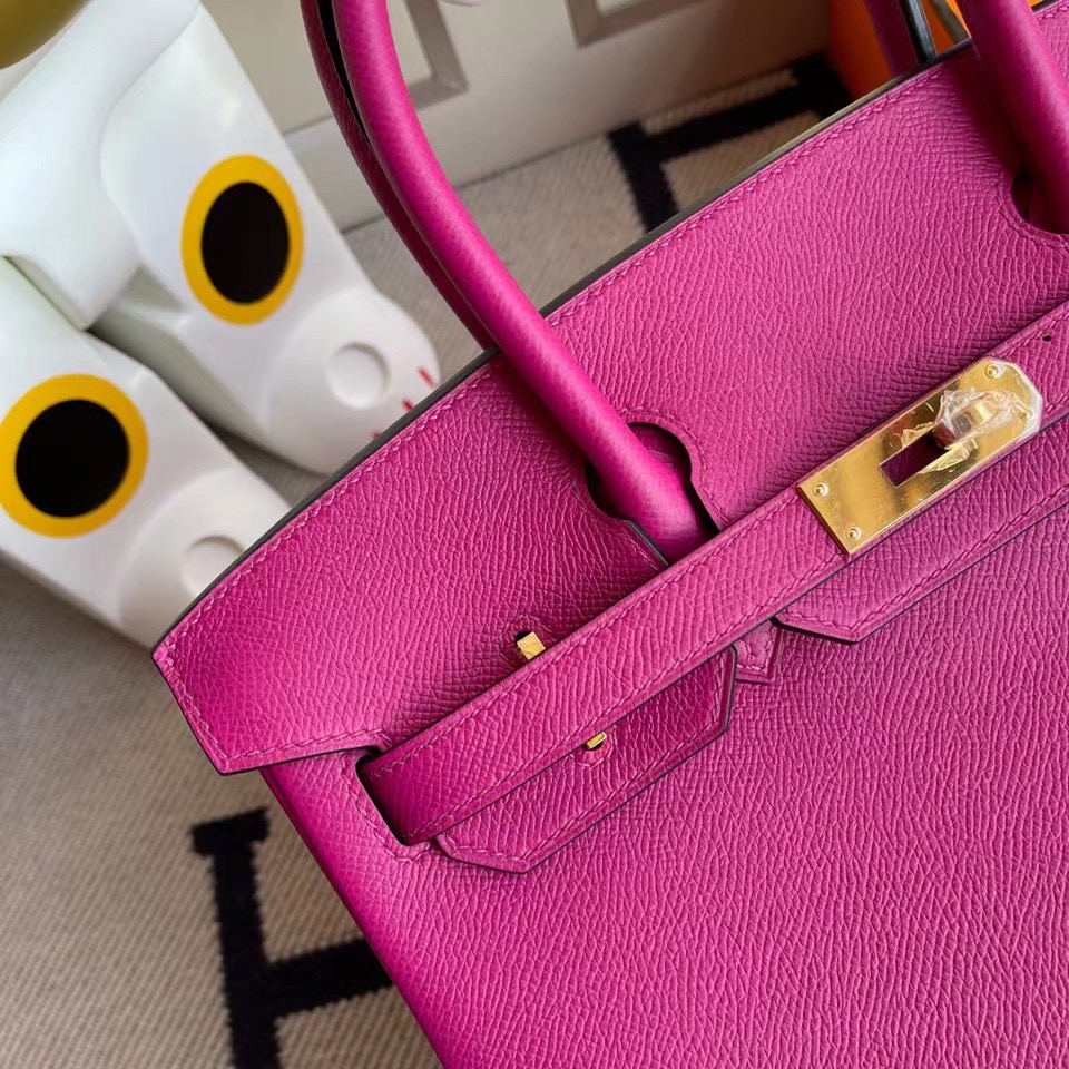 臺灣高雄市苓雅區 Hermes Birkin 30cm Epsom L3 Rose Poupre 玫瑰紫