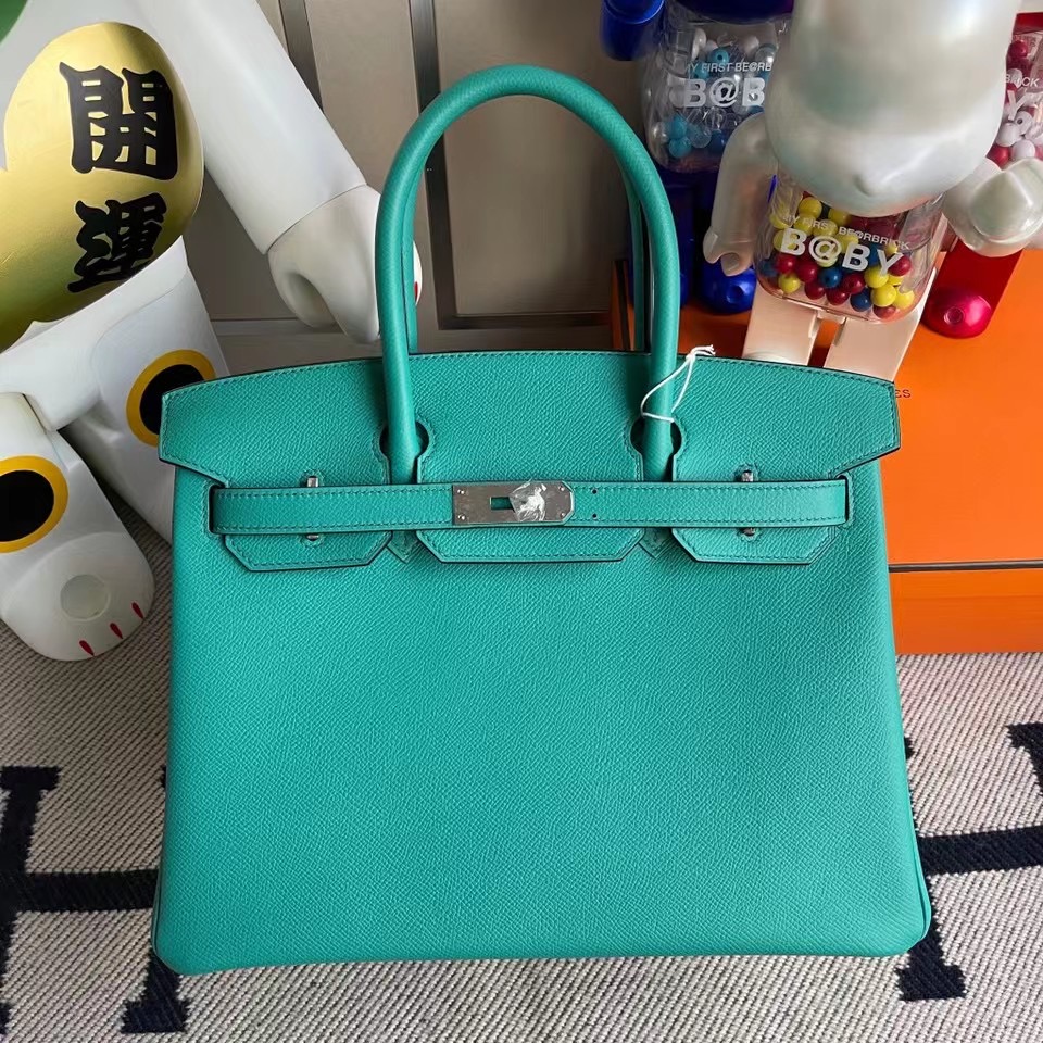 臺灣桃園市大園區 Hermes Birkin 30cm Epsom U1 Vert Verone 維羅納綠