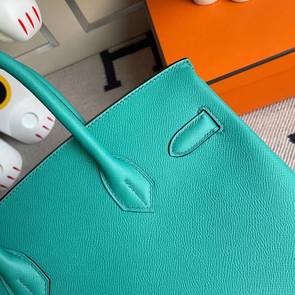 臺灣桃園市大園區 Hermes Birkin 30cm Epsom U1 Vert Verone 維羅納綠