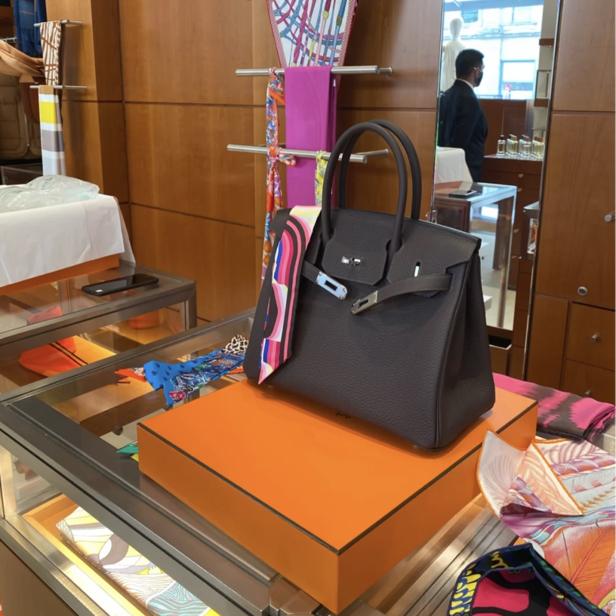 愛馬仕2021年刻印 Z刻 愛馬仕鉑金包 Hermes Birkin 30cm Togo 46 Ebene 烏木色 金扣