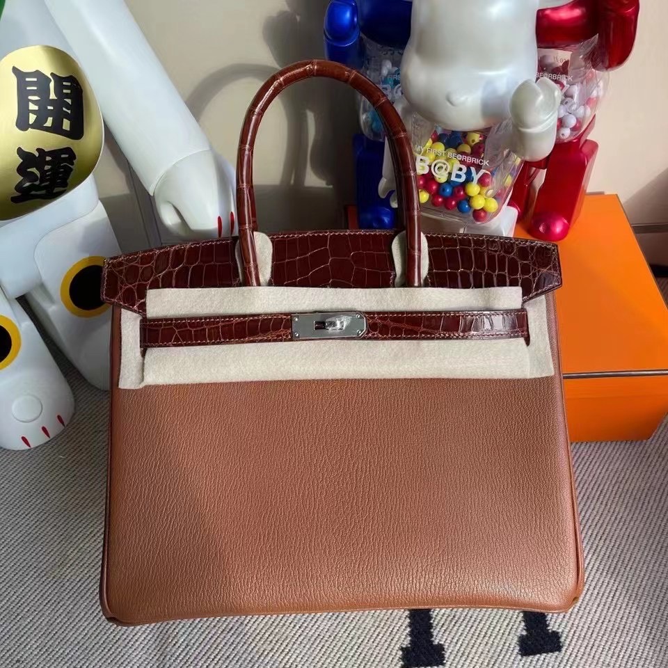 新竹市愛馬仕Hermes Birkin 30cm Touch 山羊皮 6C古銅色Bronze CC31Miel蜜糖棕