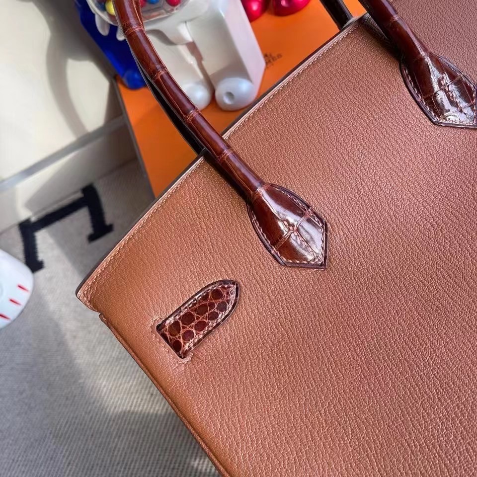 新竹市愛馬仕Hermes Birkin 30cm Touch 山羊皮 6C古銅色Bronze CC31Miel蜜糖棕