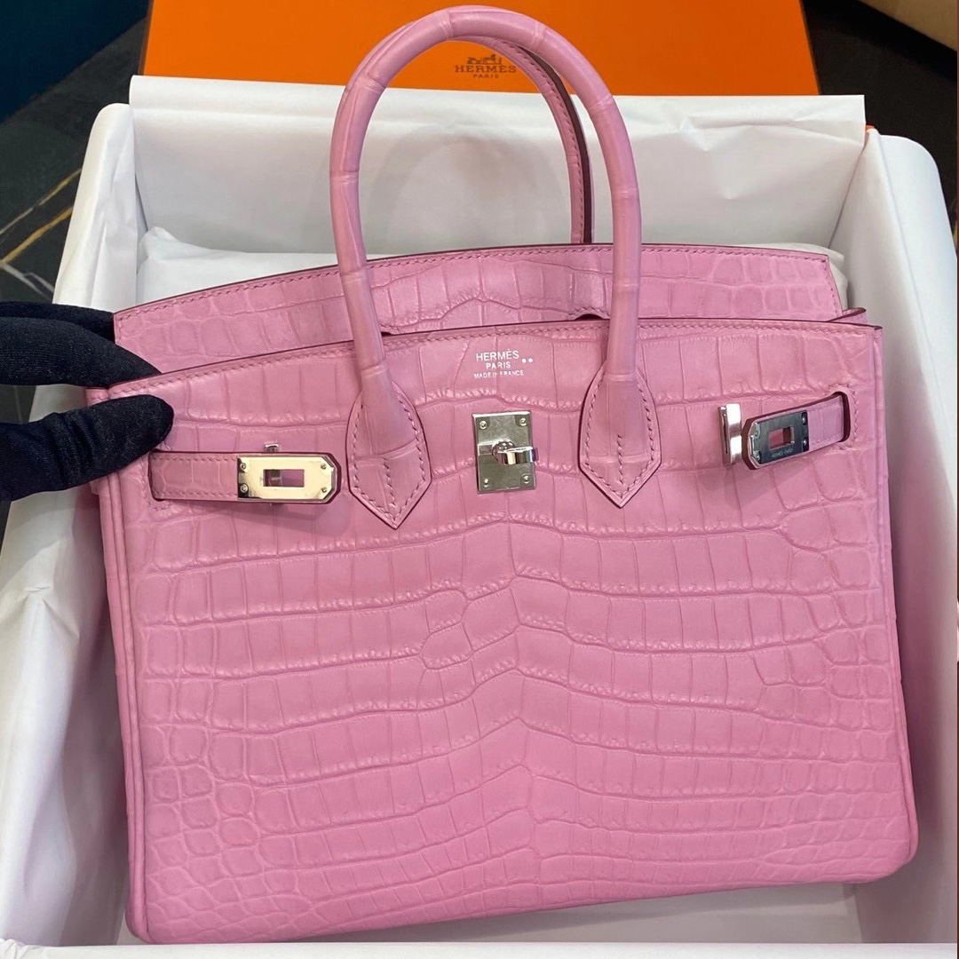 United Arab Emirates Hermes Birkin 25cm Matte nilo crocodile 5P Pink 櫻花粉尼羅鱷魚