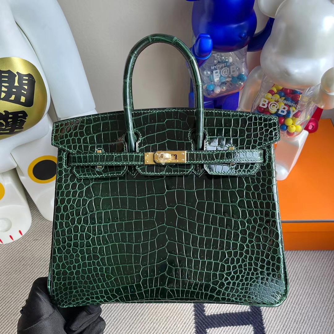 香港島中西區西營盤 Hermes Birkin 25cm 倒V 澳洲灣鱷 HCP CK67 Vert Fonce 祖母綠