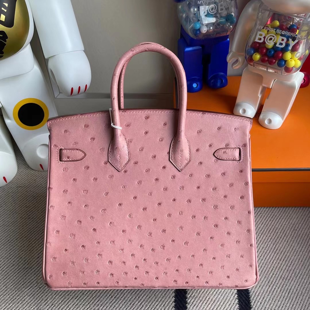 香港島中西區 Hermes Birkin 25cm Ostrich CK94 Terre Cuite 陶瓷粉 原廠南非鴕鳥皮