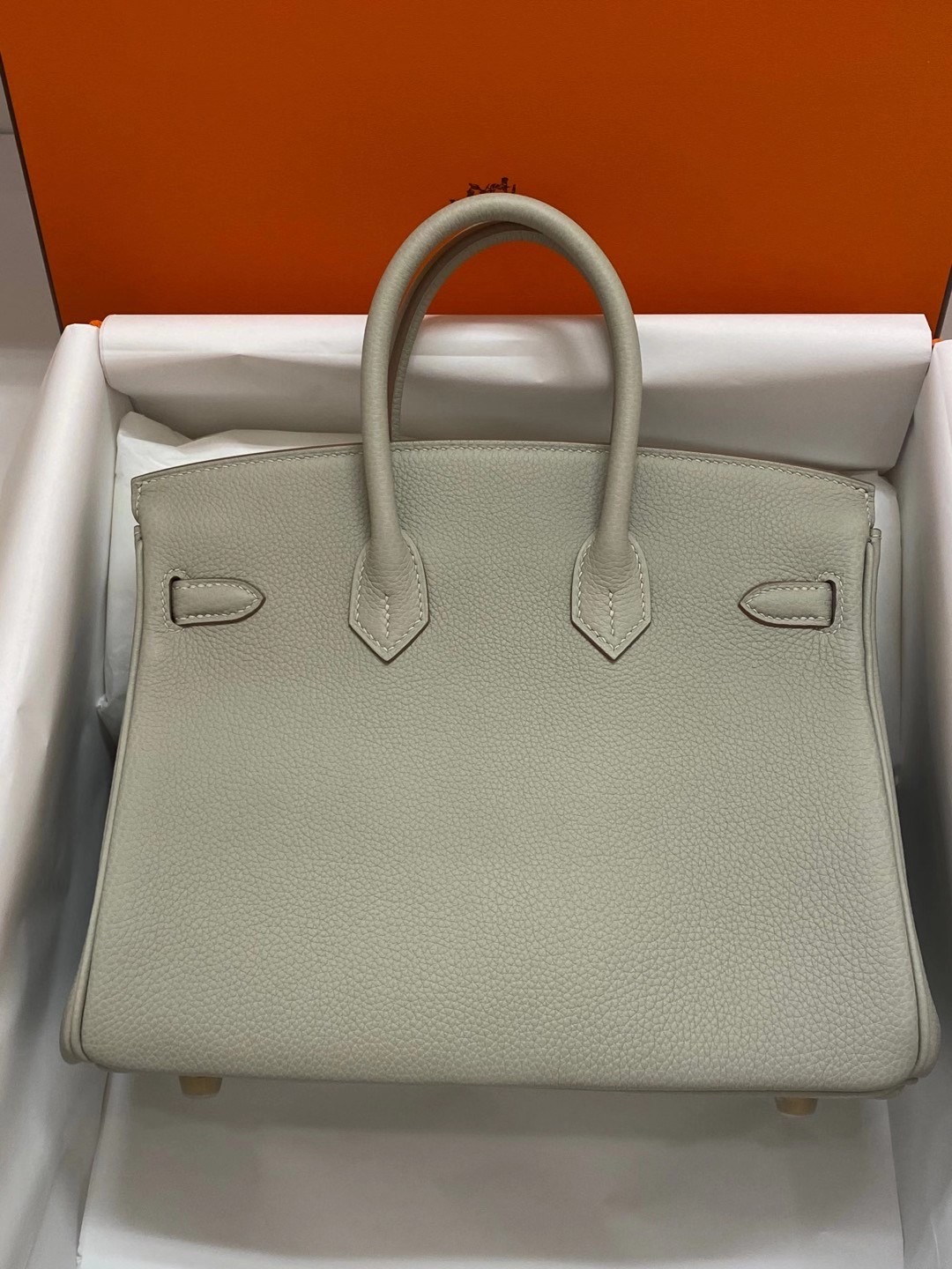 Hong Kong North Hermes Birkin 25cm Togo CC80 Gris Perle 珍珠灰