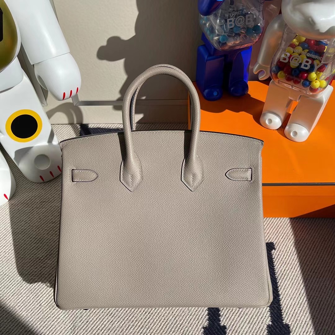 香港灣仔區銅鑼灣 Hermes Birkin 25cm Epsom M8 瀝青灰 Griss Asphalte 銀扣