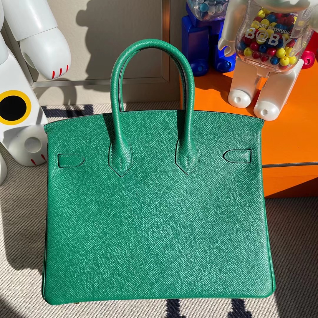 香港灣仔區跑馬地 愛馬仕2020年Y刻 Hermes Birkin 25 Epsom U4 Vert Verigo 絲絨綠