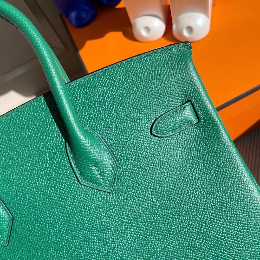 香港灣仔區跑馬地 愛馬仕2020年Y刻 Hermes Birkin 25 Epsom U4 Vert Verigo 絲絨綠