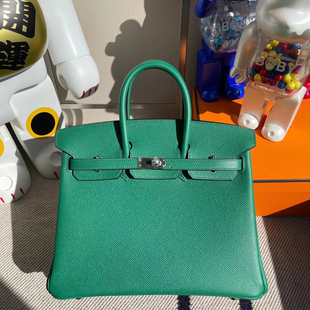 香港灣仔區跑馬地 愛馬仕2020年Y刻 Hermes Birkin 25 Epsom U4 Vert Verigo 絲絨綠