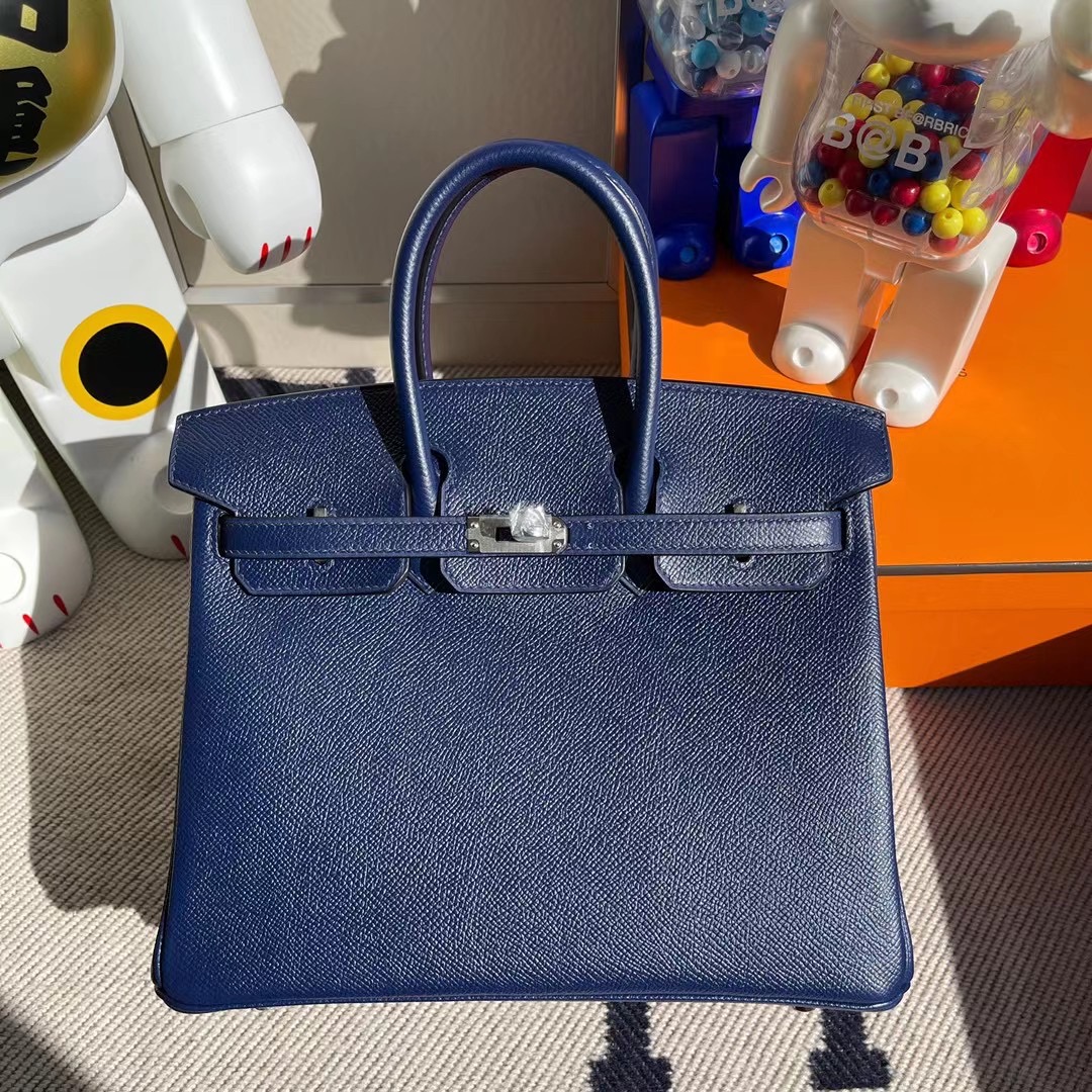 香港灣仔區香港會議展覽中心 Hermes Birkin 25cm Epsom 73 寶石藍 Blue Sapphire