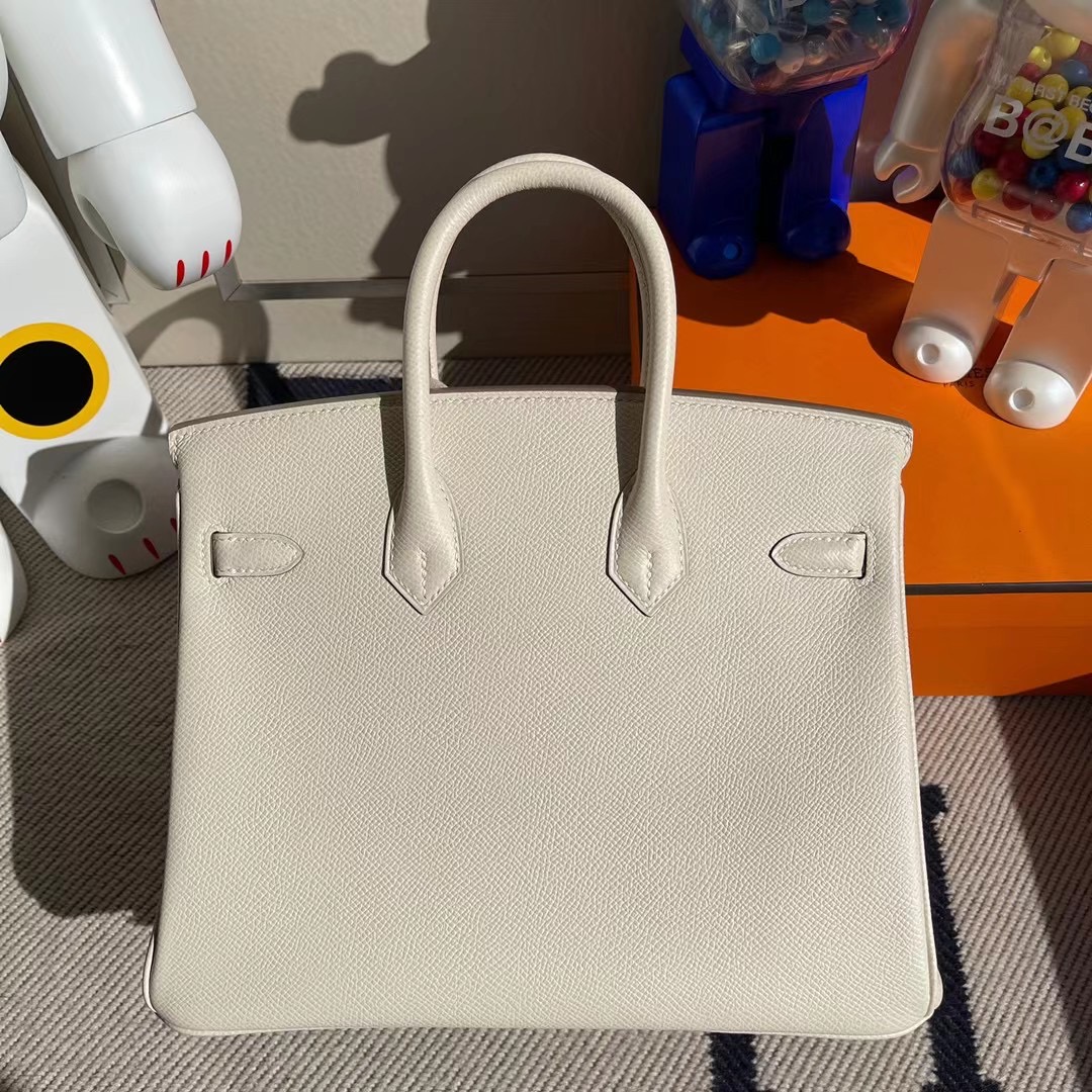 香港灣仔區跑馬地 愛馬仕2021年Z刻 Hermes Birkin 25cm Epsom 10 Craie 奶昔白