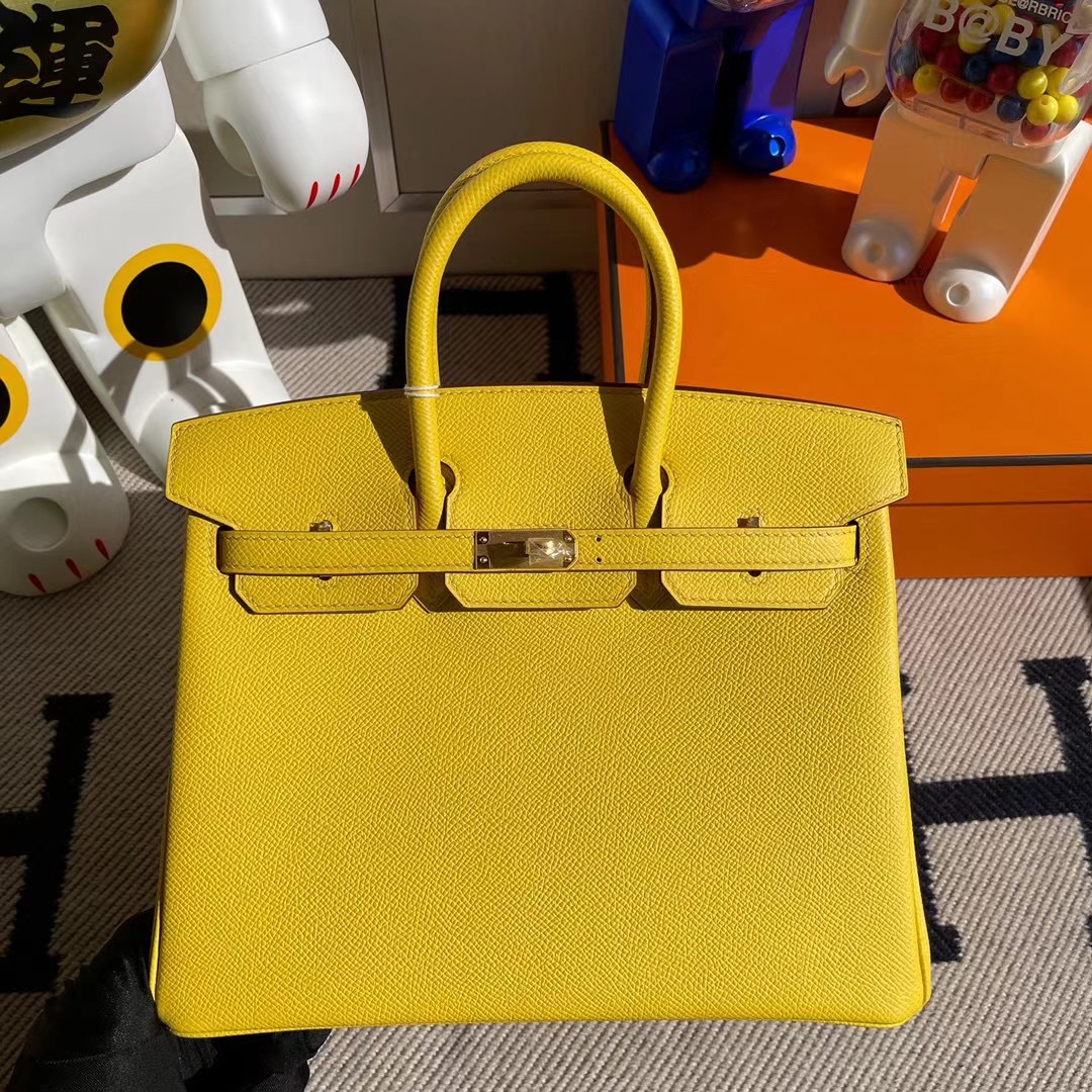 Kuwait Hermes Birkin 25cm Epsom 9O jaune de naples 那不勒斯黃