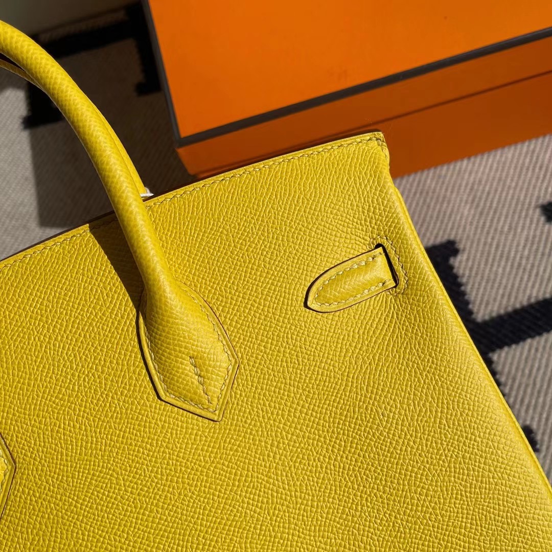 Kuwait Hermes Birkin 25cm Epsom 9O jaune de naples 那不勒斯黃