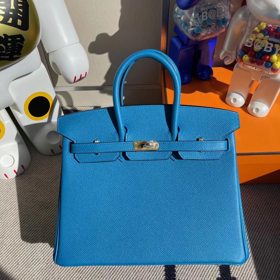 愛馬仕鉑金包 香港 Hermes Birkin 25cm Epsom B3 坦桑尼亞藍 Blue Zanzibar