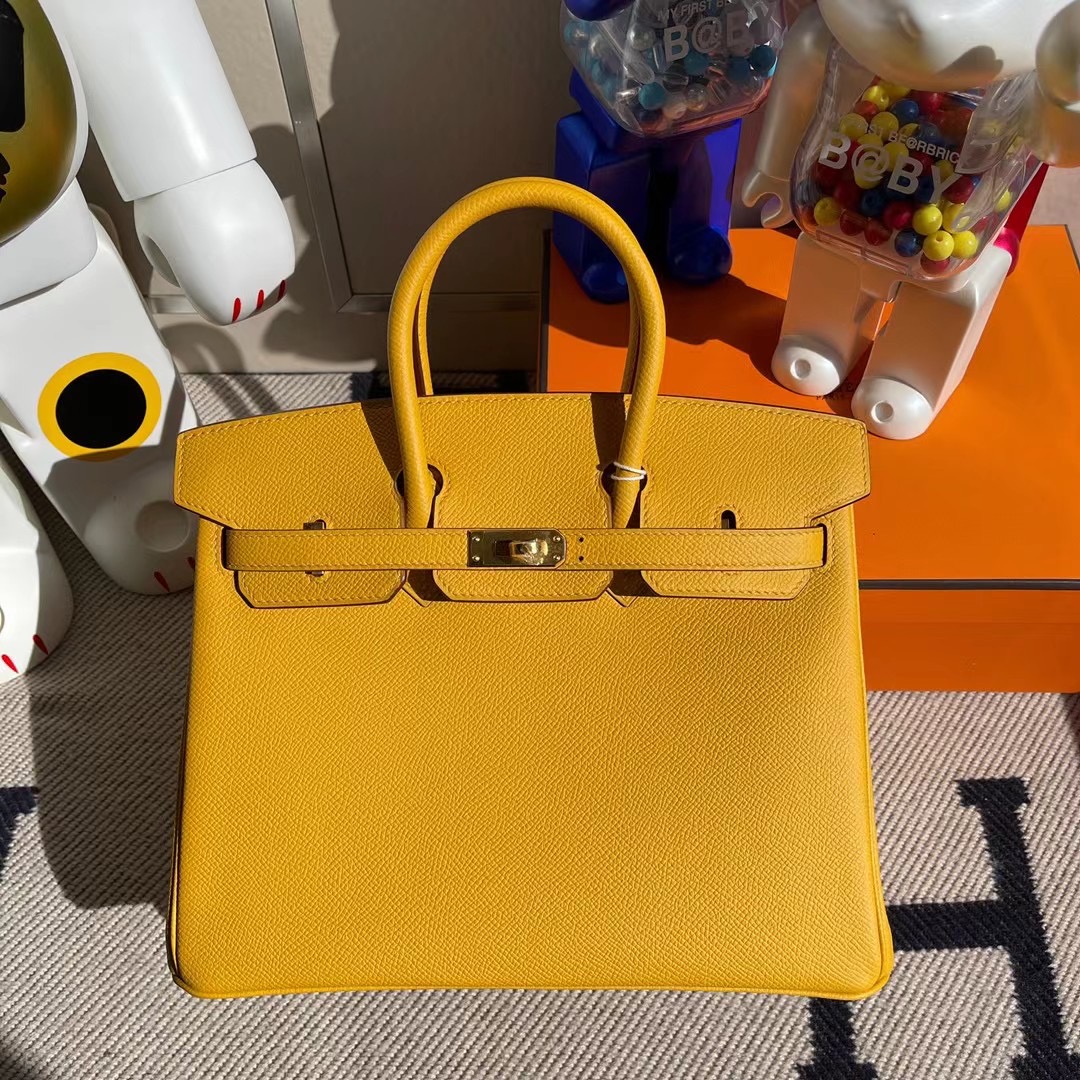 Kowloon City Hong Kong Hermes Birkin 25cm Epsom 9D Jaune Amber 琥珀黃