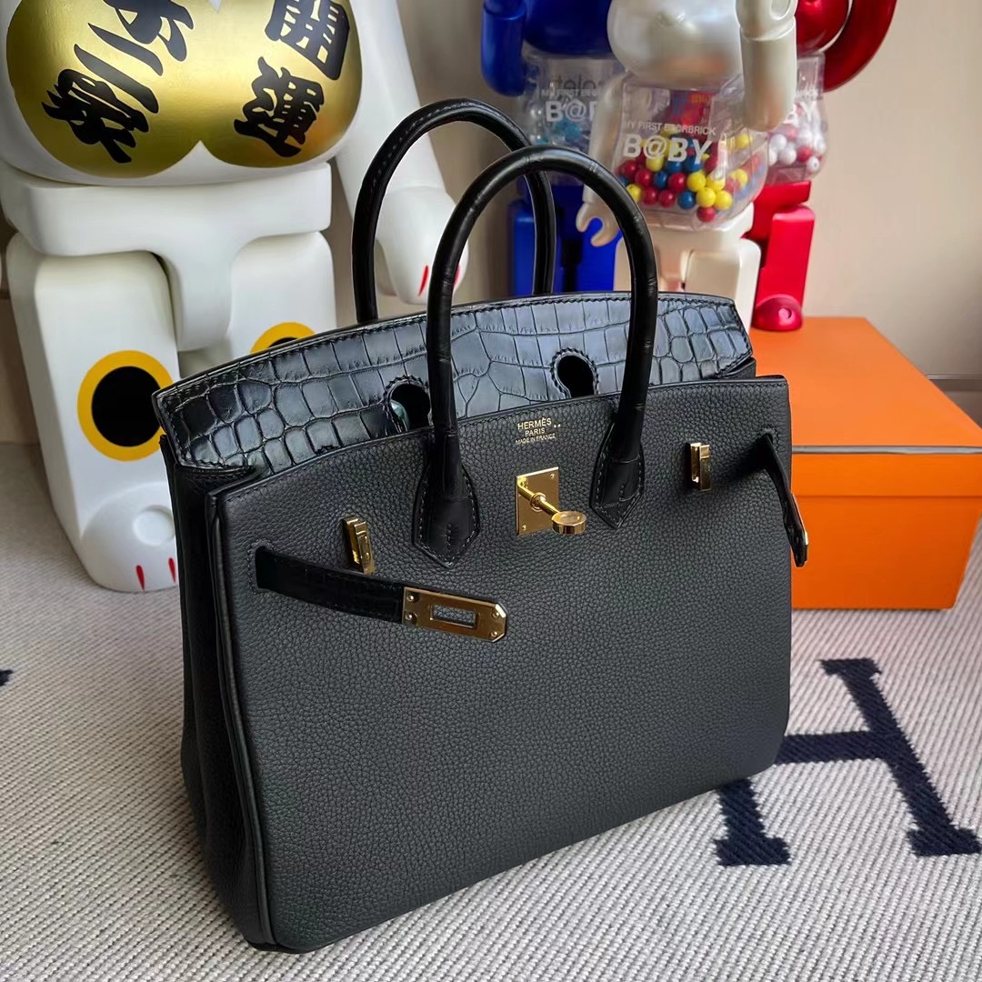 香港南區淺水灣 Hermes Birkin 25 Touch 霧面兩點尼羅鱷魚 89 黑色 Noir