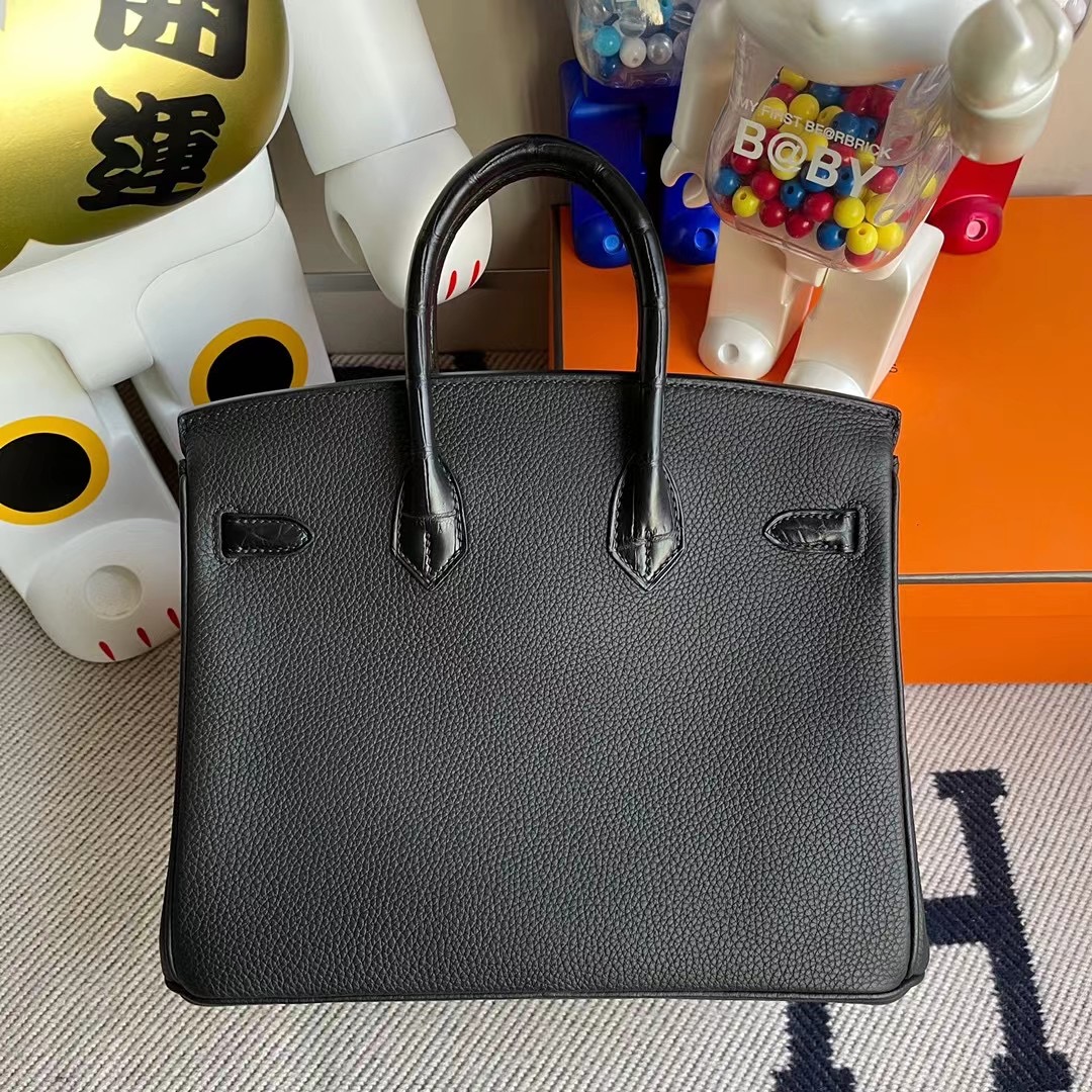 香港南區淺水灣 Hermes Birkin 25 Touch 霧面兩點尼羅鱷魚 89 黑色 Noir