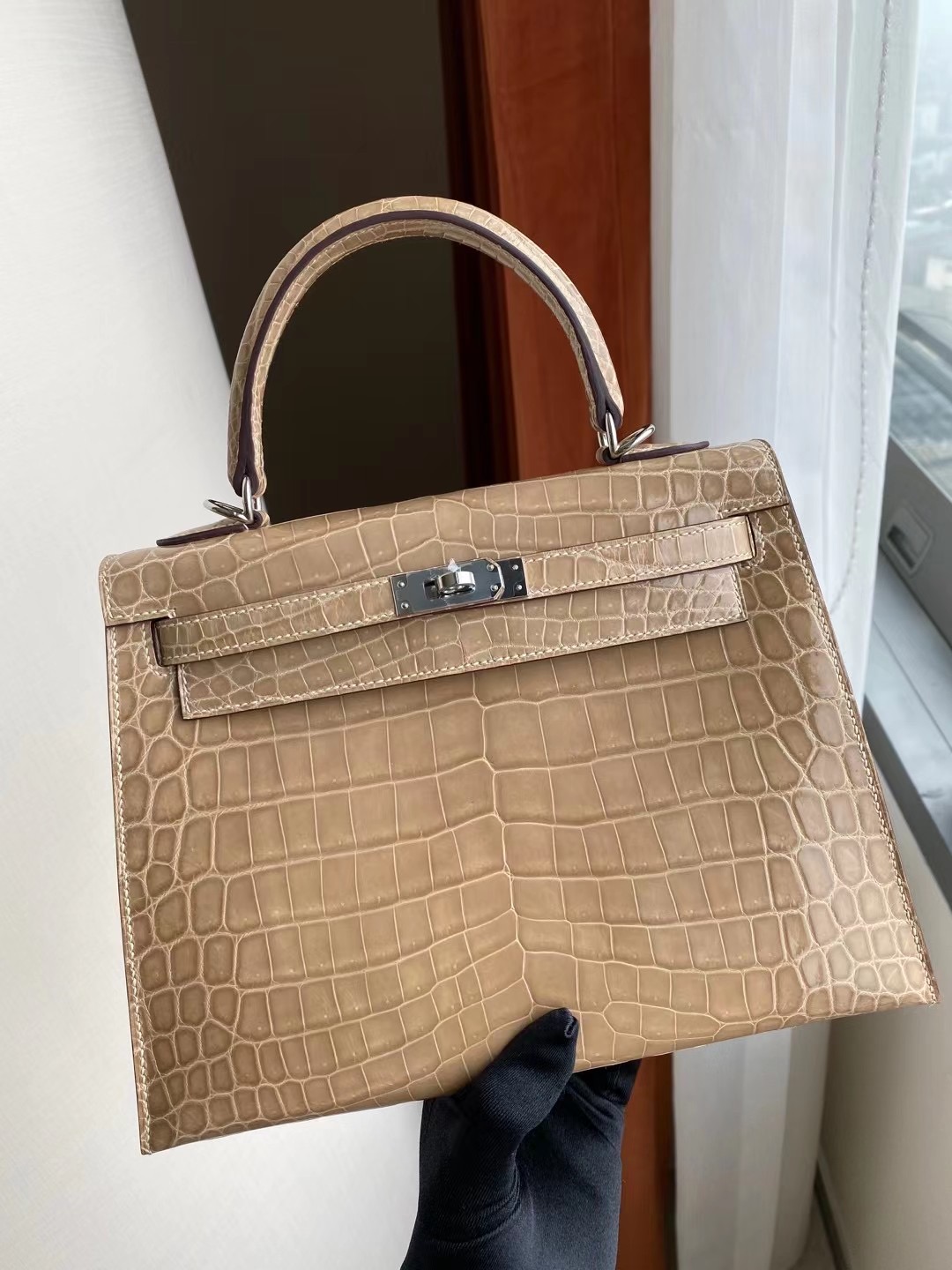 Yuen Long District Hong Kong Hermes Kelly 25cm CK14 beige 杏色