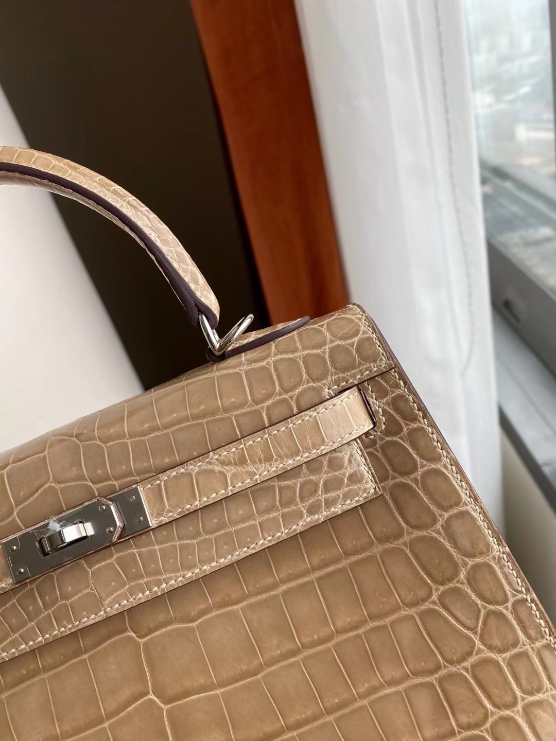 Yuen Long District Hong Kong Hermes Kelly 25cm CK14 beige 杏色