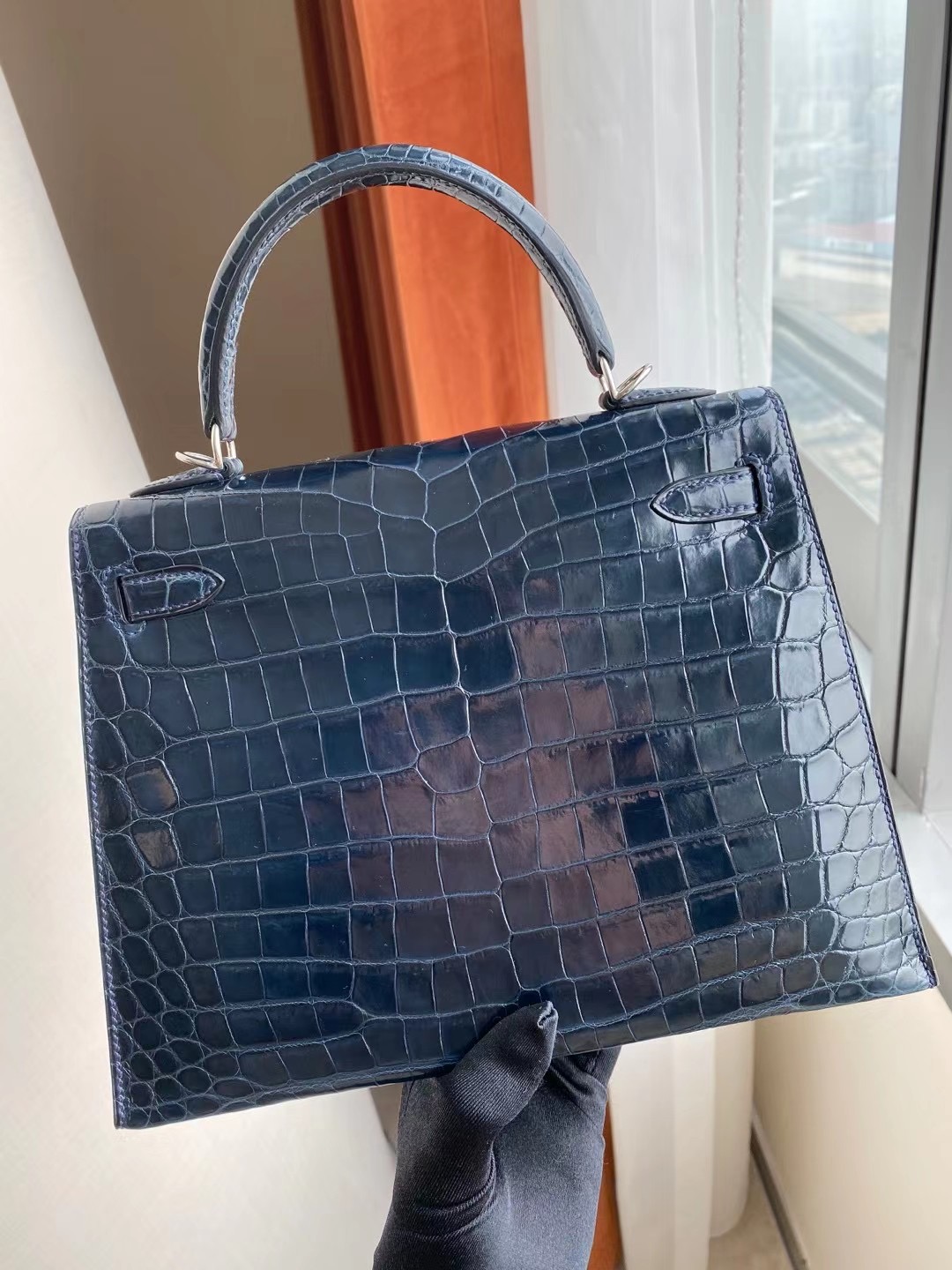 香港元朗區天水圍 Hong Kong Hermes Kelly 25cm CK76 深海藍 blue indgo