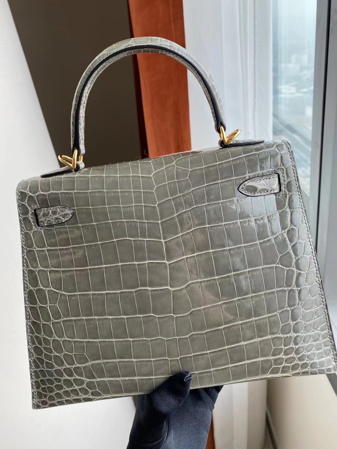 香港元朗區元朗 Hong Kong Hermes Kelly 25cm CC81 gris tourterelle 斑鳩灰