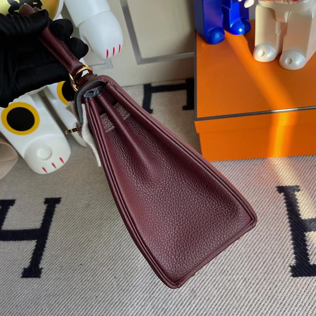 香港西貢區清水灣 愛馬仕凱莉包 Hermes Kelly 25cm Togo 57 Bordeaux 波爾多酒紅