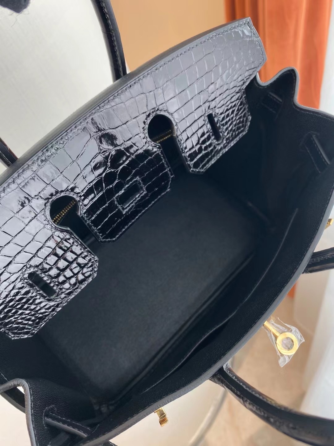 香港西貢區將軍澳 Hermes Birkin 25cm Touch Togo/尼羅鱷魚 89 Noir 黑色 金扣