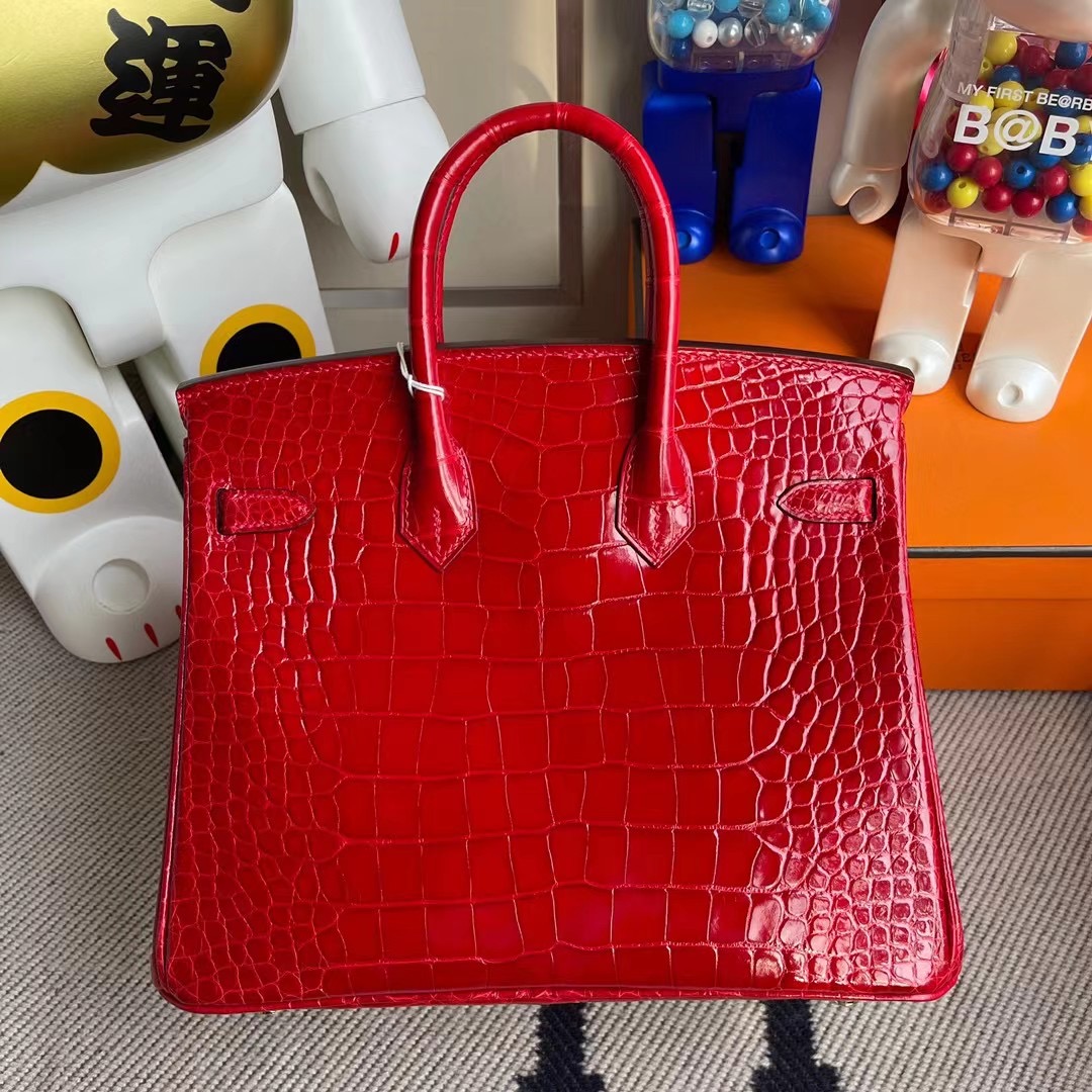 香港西貢區調景嶺鉑金包 價格 Hermes Birkin 25cm 亮面方塊 美洲鱷魚 CC95 法拉利紅