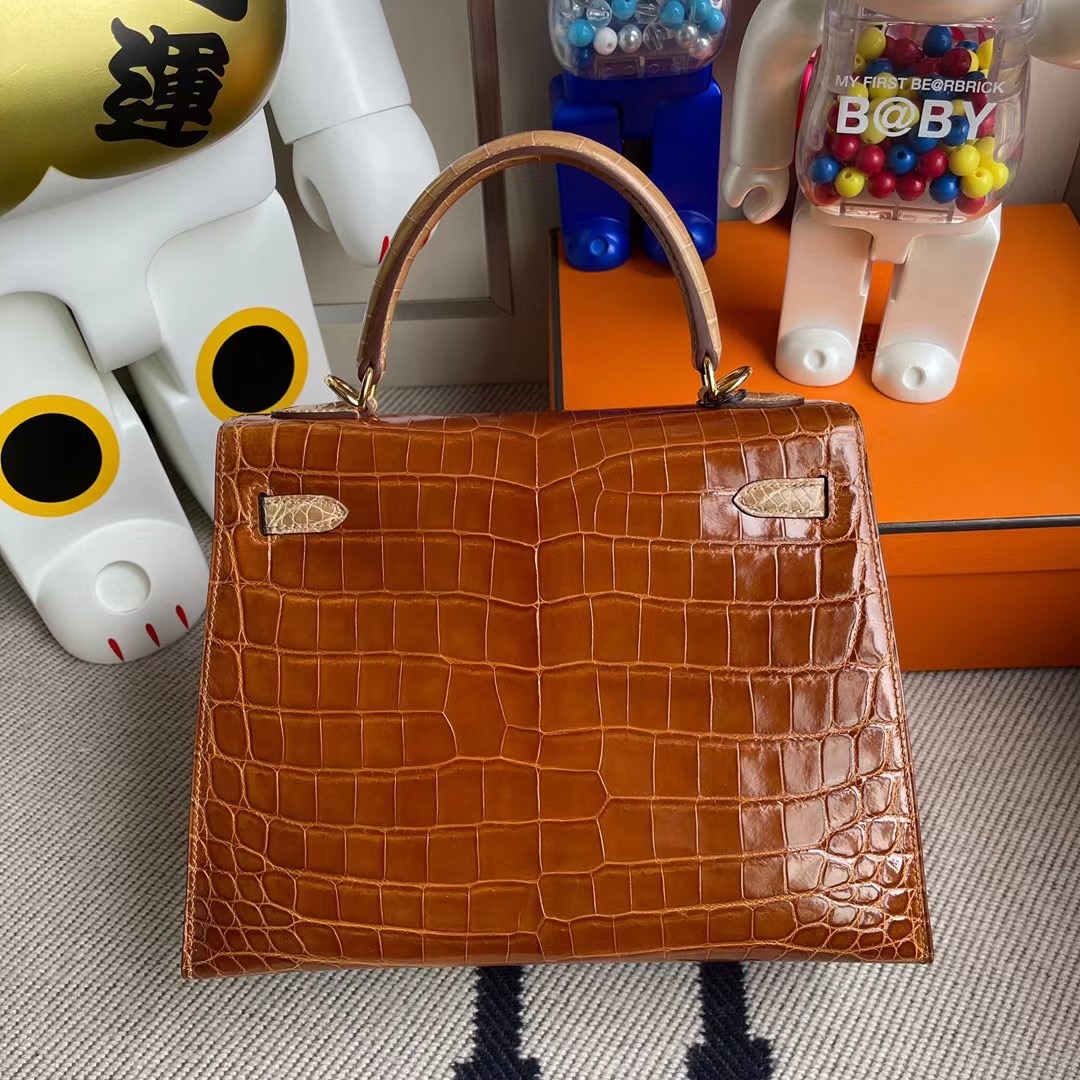 Hermes Kelly 25cm HSS 尼羅鱷魚 31 Miel 蜜糖棕 28 Caremel 焦糖色 14 Beige 杏色