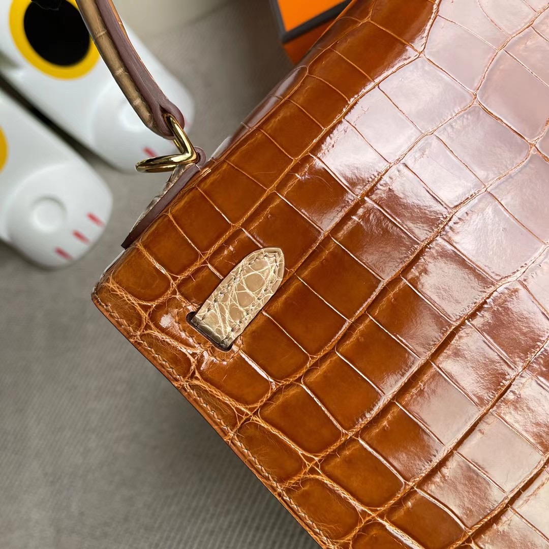 Hermes Kelly 25cm HSS 尼羅鱷魚 31 Miel 蜜糖棕 28 Caremel 焦糖色 14 Beige 杏色