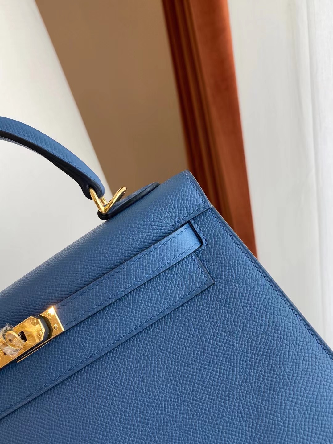 Hong Kong Hermes Kelly 25cm Epsom R2 Blue agate 瑪瑙藍 金扣