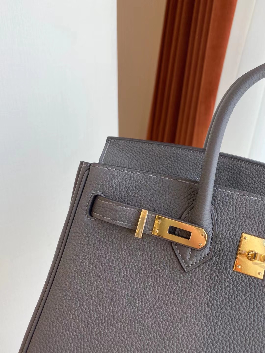 Australia Hermes Birkin 25cm Togo 8F 錫器灰 Etain 全手工蜜蠟線縫製