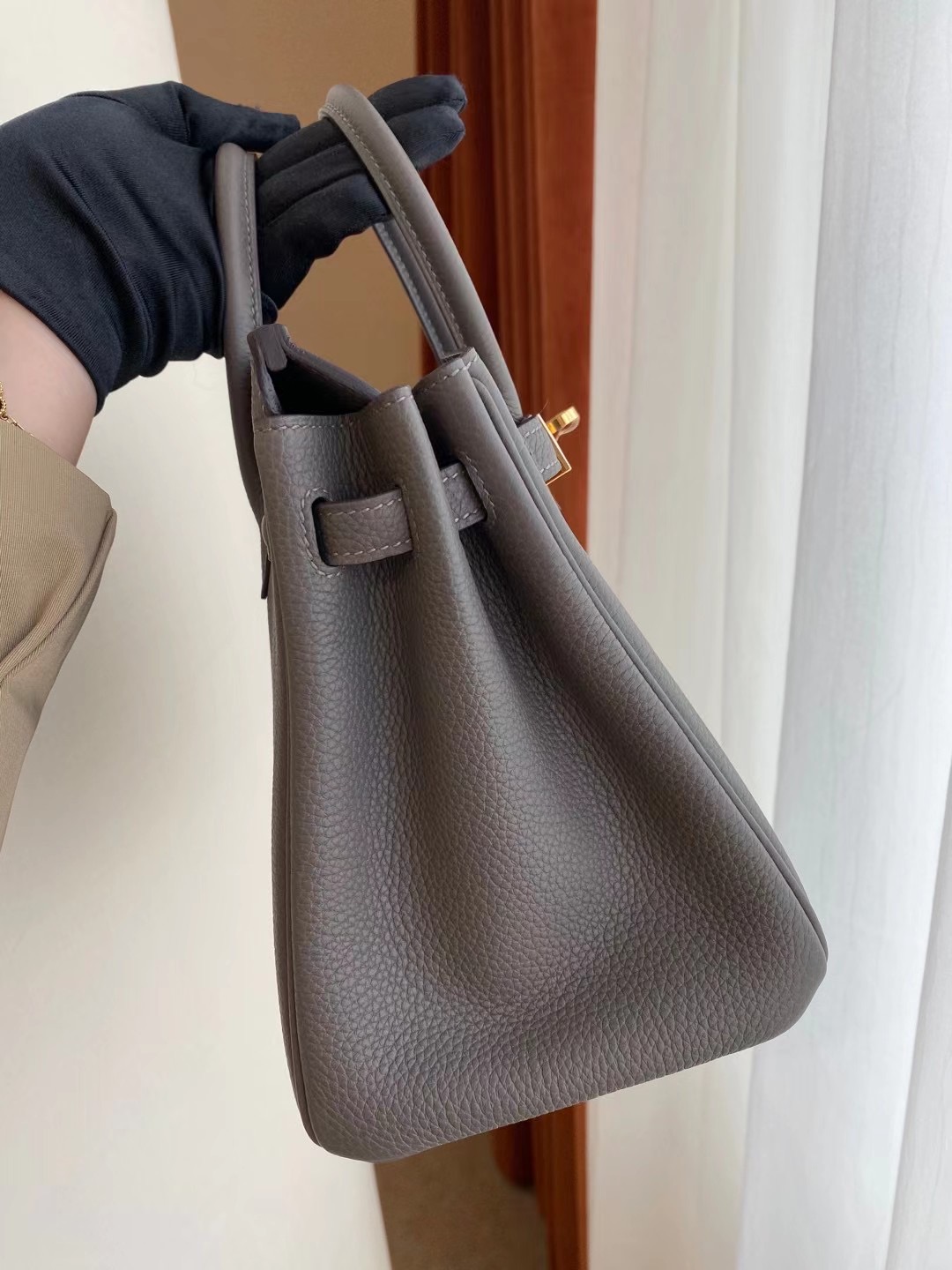 Australia Hermes Birkin 25cm Togo 8F 錫器灰 Etain 全手工蜜蠟線縫製