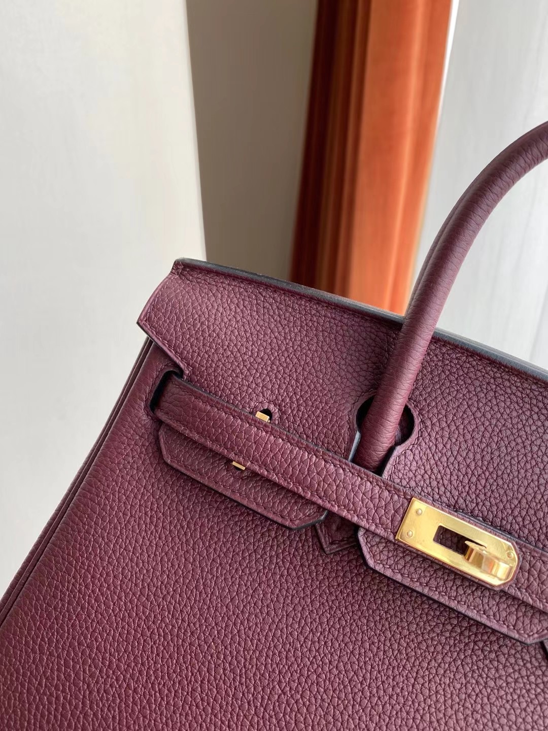 Hong Kong Hermes Birkin 25cm Togo 57 波爾多酒紅 Bordeaux 金扣