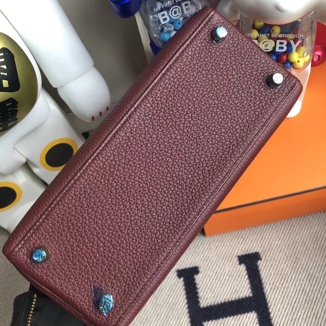 香港西貢區清水灣 愛馬仕凱莉包 Hermes Kelly 25cm Togo 57 Bordeaux 波爾多酒紅