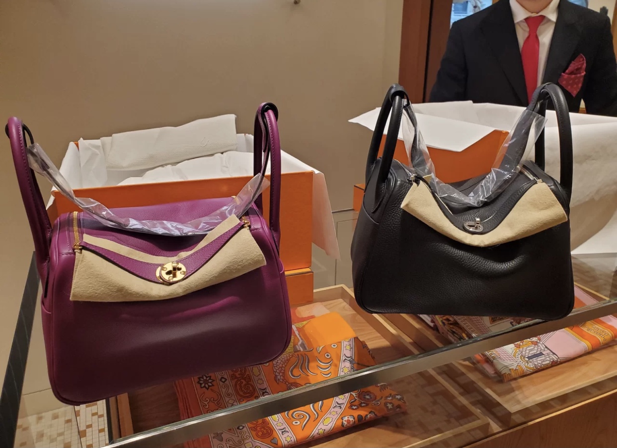 USA Hermes Lindy 26cm Evercolor CCP9 Anemone 海葵紫 金扣 全手工縫製