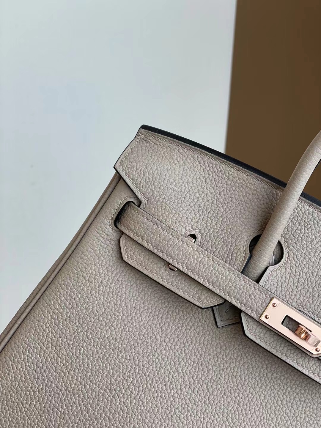 Hermes Birkin 25cm Togo 81 Gris Tourterelle 斑鳩灰 玫瑰金扣