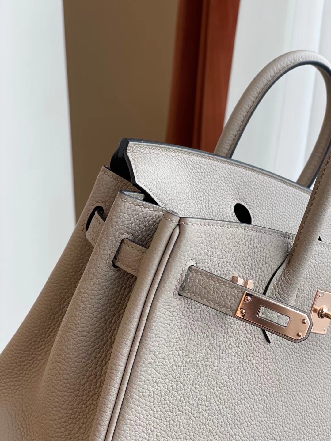 Hermes Birkin 25cm Togo 81 Gris Tourterelle 斑鳩灰 玫瑰金扣