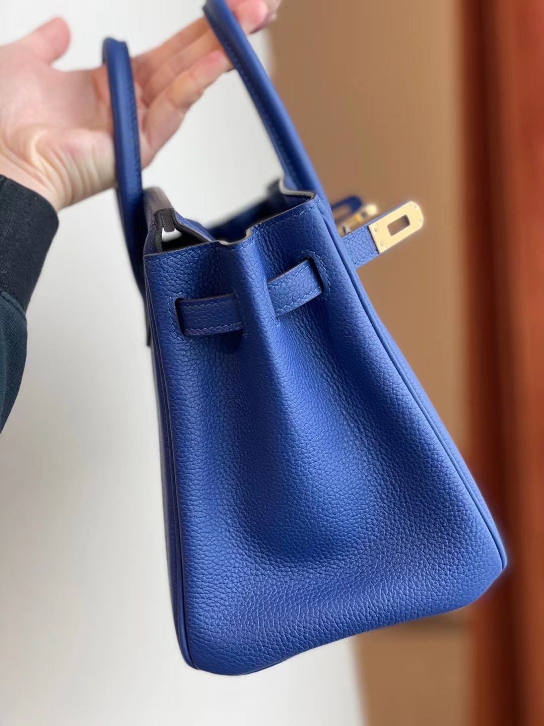 Hermes Birkin 25cm Togo 7T Blue Electric 電光藍 全手工蜜蠟線縫製