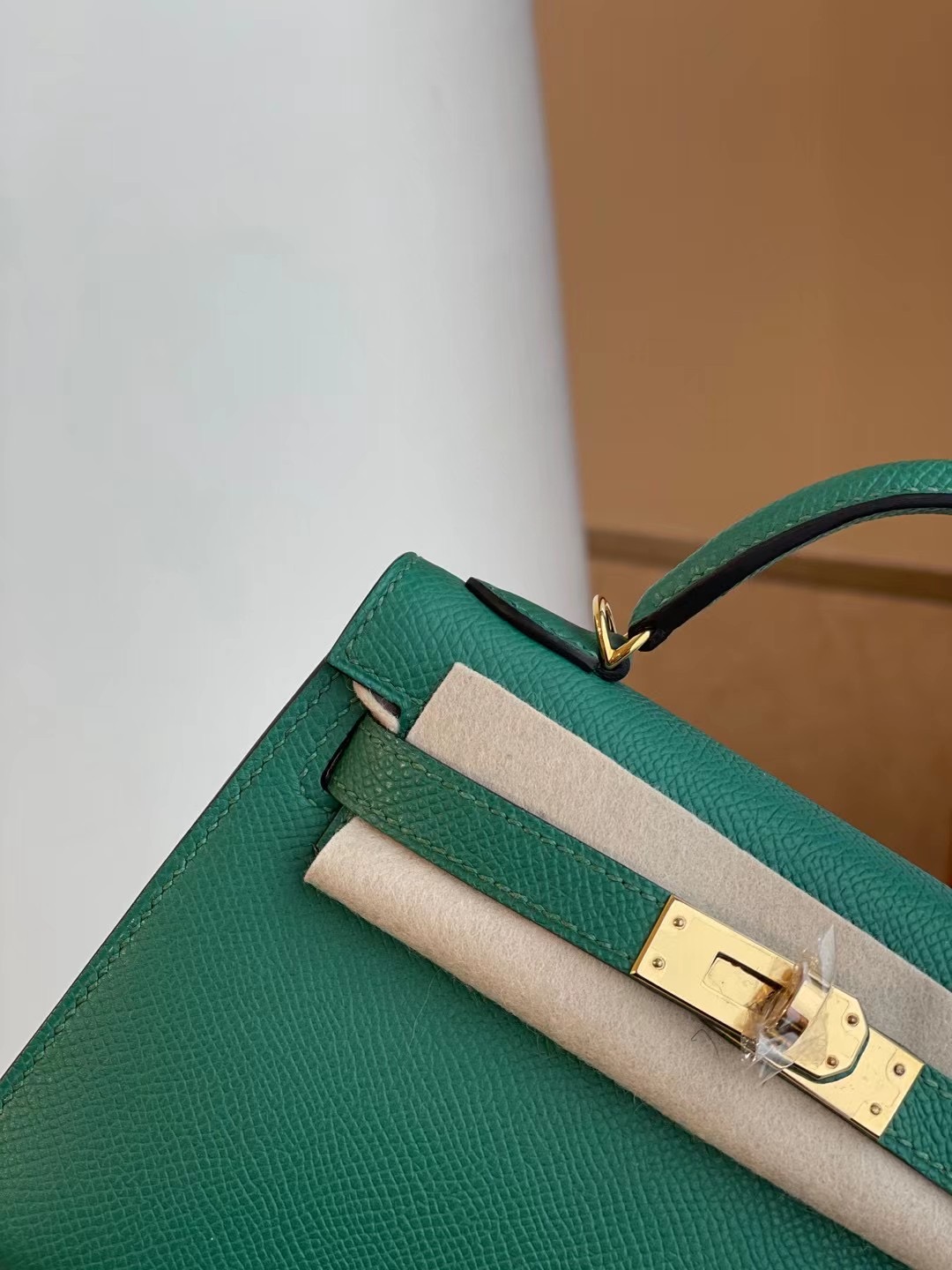 Hermes Kelly mini II 2代 Epsom U4 Vert Verigo 絲絨綠 全手工縫製 金扣