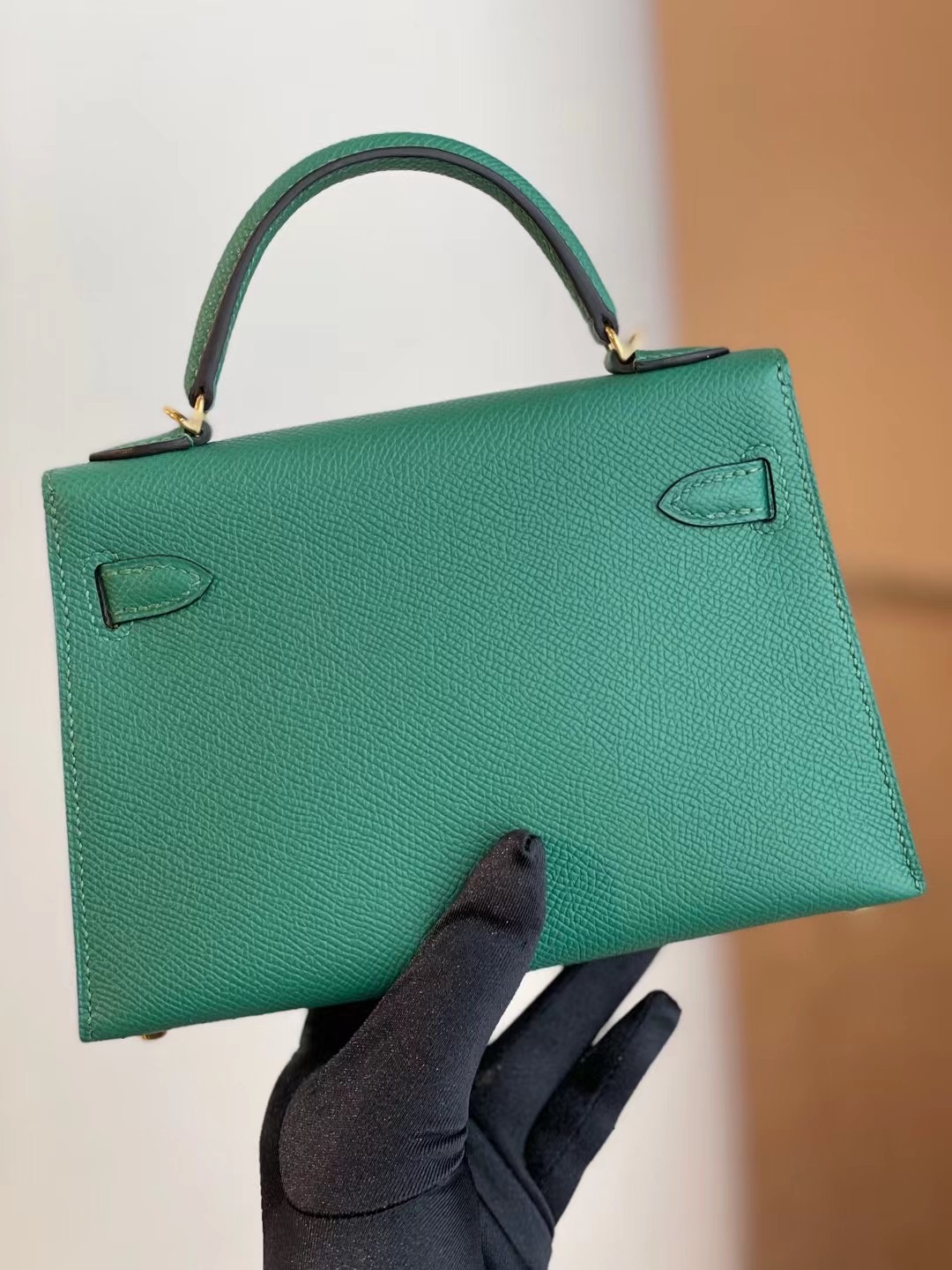 Hermes Kelly mini II 2代 Epsom U4 Vert Verigo 絲絨綠 全手工縫製 金扣