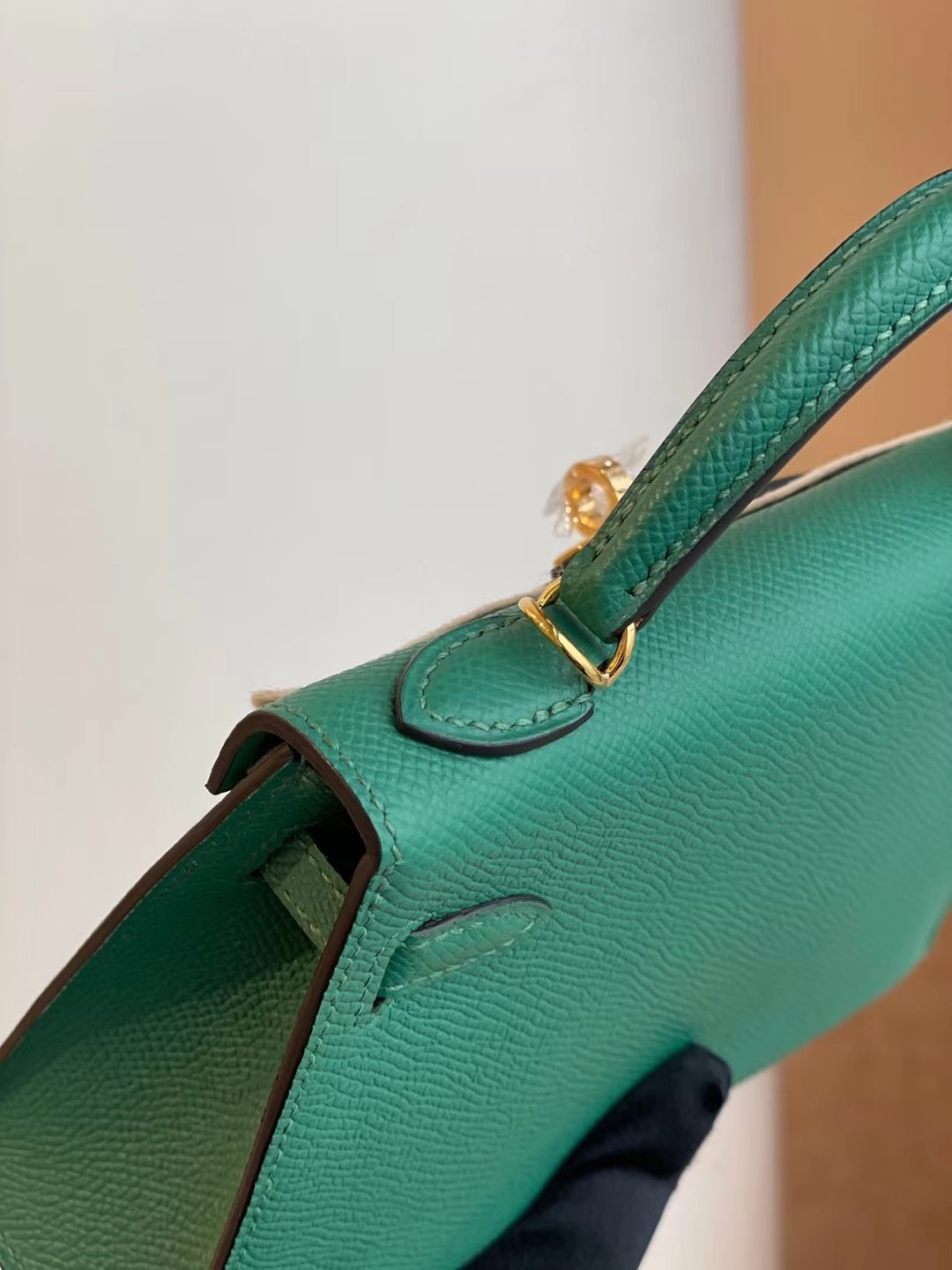 Hermes Kelly mini II 2代 Epsom U4 Vert Verigo 絲絨綠 全手工縫製 金扣