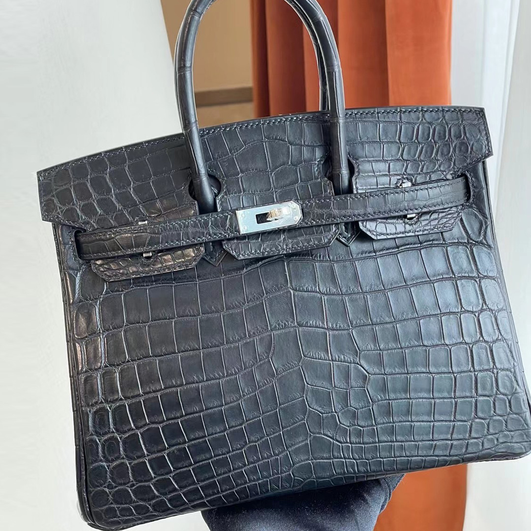  UAE Abu Dhabi Hermes Birkin 25cm matte Mississippiensis 全手工蜜蠟線縫 金扣