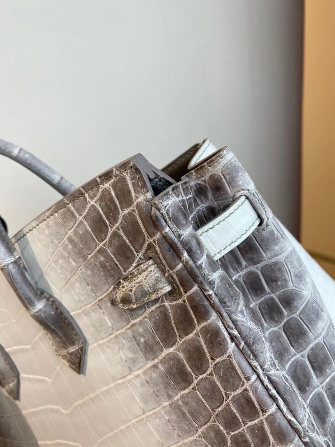 臺灣新竹市愛馬仕喜馬拉雅鉑金包 Hermes Birkin 25 Niloticus Crocodile Himalayan